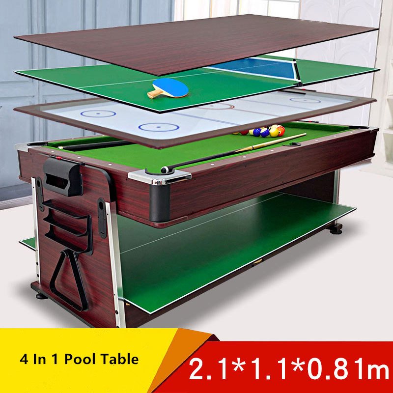 Wholesale 7ft snooker & billiard hot-selling billiard pool table air hockey ping-pong functions 4 in 1 multi game table