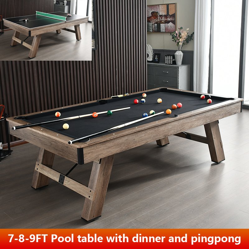 Customized snooker billiard table 7ft 8ft 9ft indoor pool game table with free accessories