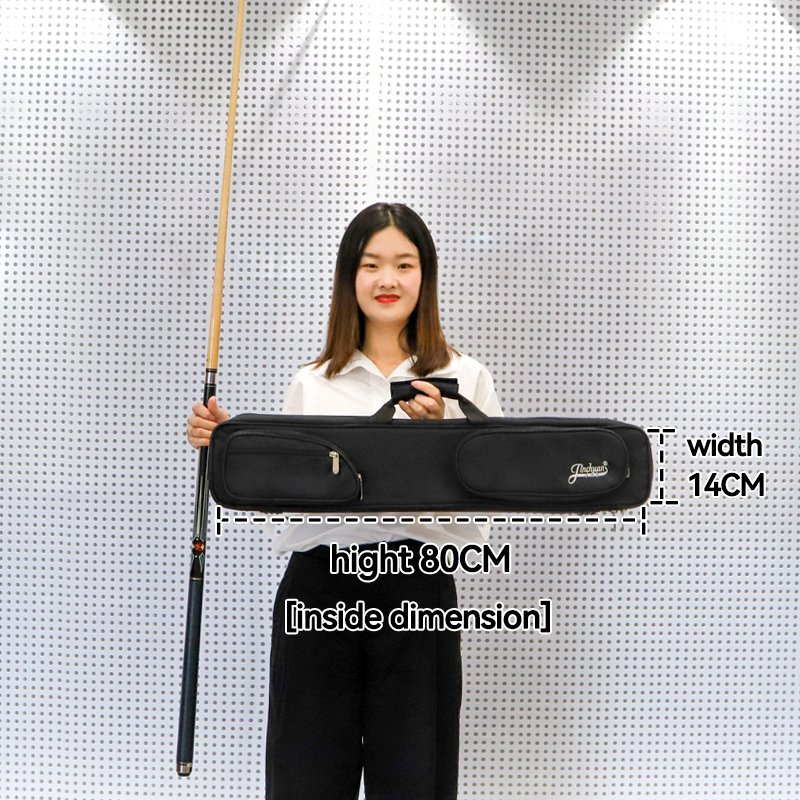 Factory sells Professional 3B 4S billiard cue case 1/2 pool cue carrying bag snnoker billiard cue bag with shoulder strap