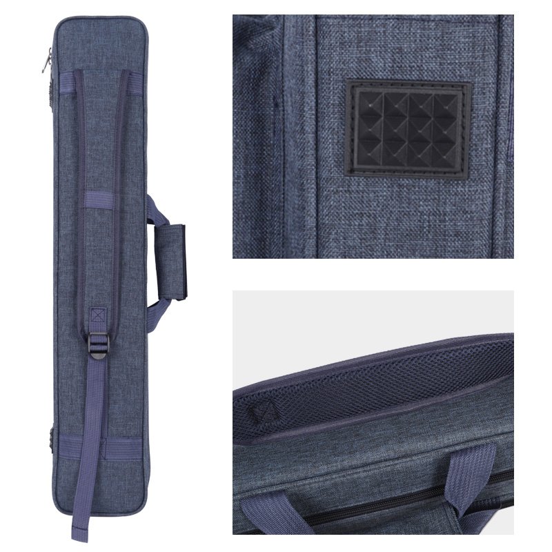 Factory sells Professional 3B 4S billiard cue case 1/2 pool cue carrying bag snnoker billiard cue bag with shoulder strap