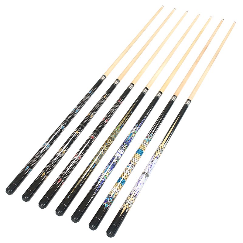 xikuno hot selling hybrid model 58 inch billiard maple pool cue with 13mm cue for sale