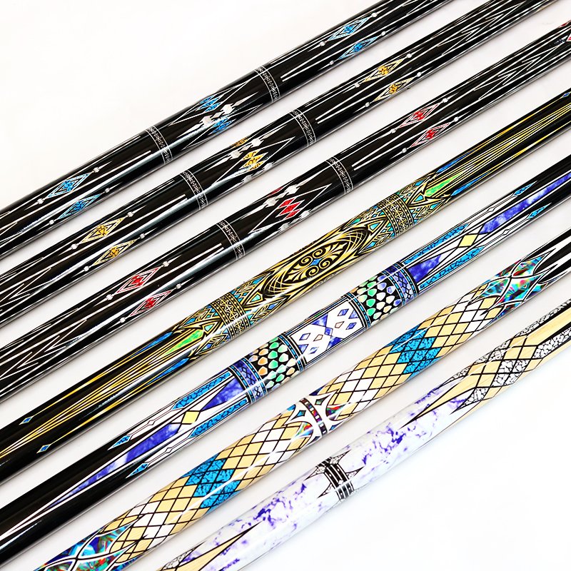 xikuno hot selling hybrid model 58 inch billiard maple pool cue with 13mm cue for sale