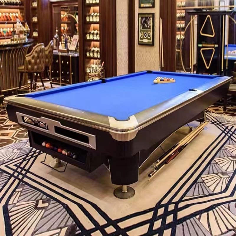 2024 Bojue Factory 8ft 9ft High Quality Wool Cushion Material Snooker Table Pool with Automatic Ball Return System