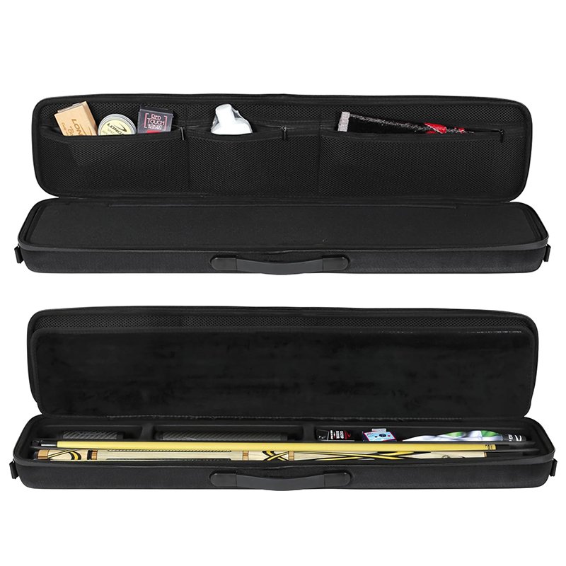 SIYOU China factory hard nylon 600d pool cue stick case custom 3 butts stand up billiard pool snooker cue stick carry case
