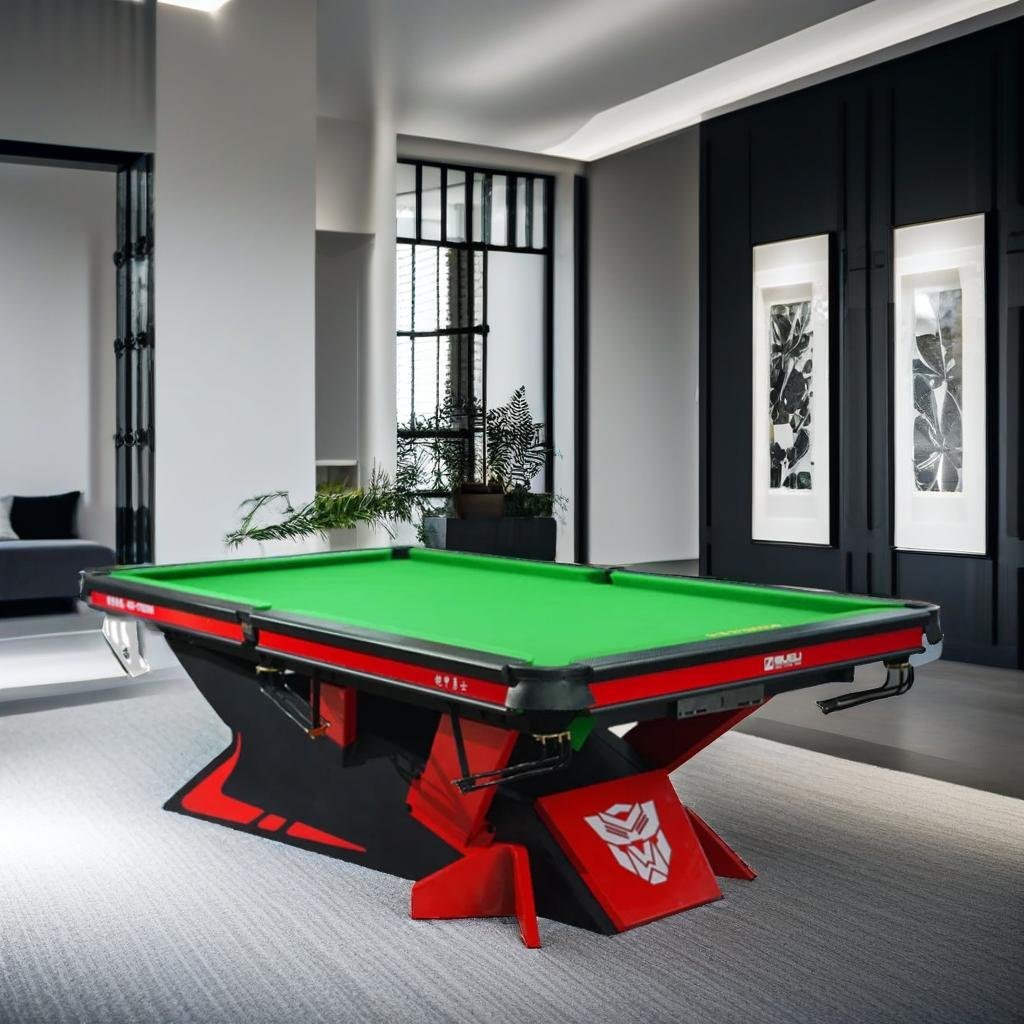High appearance club billiards table new steel structure bluestone Chinese black eight ball table
