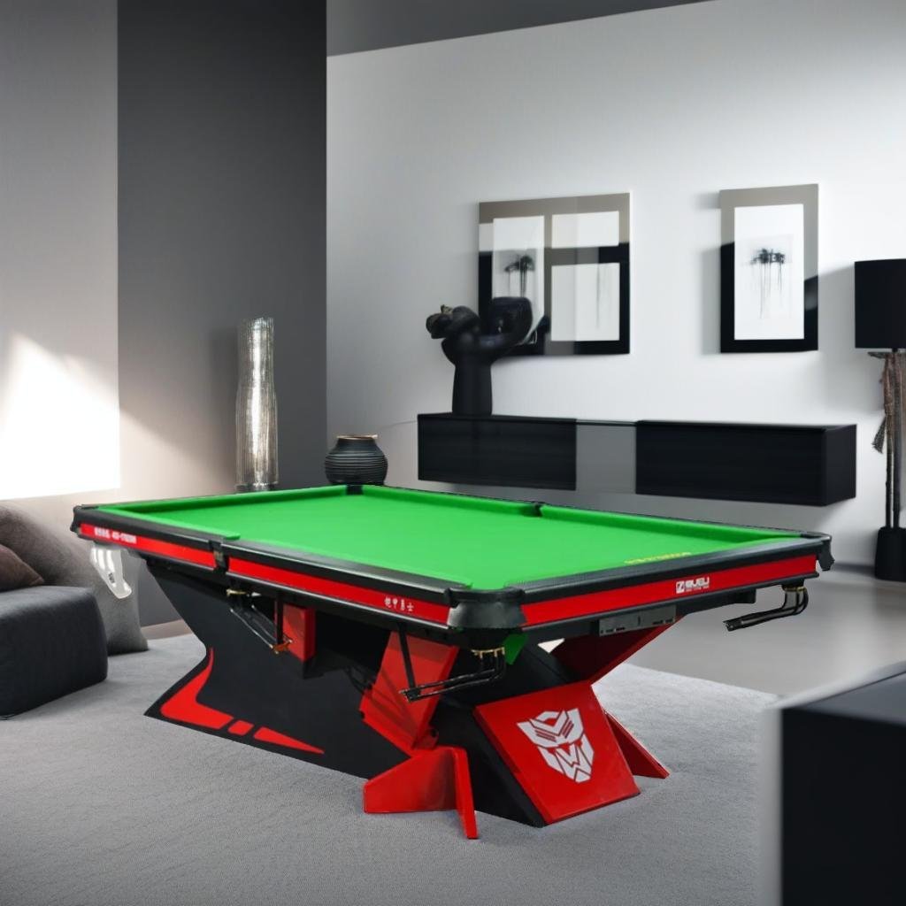 High appearance club billiards table new steel structure bluestone Chinese black eight ball table