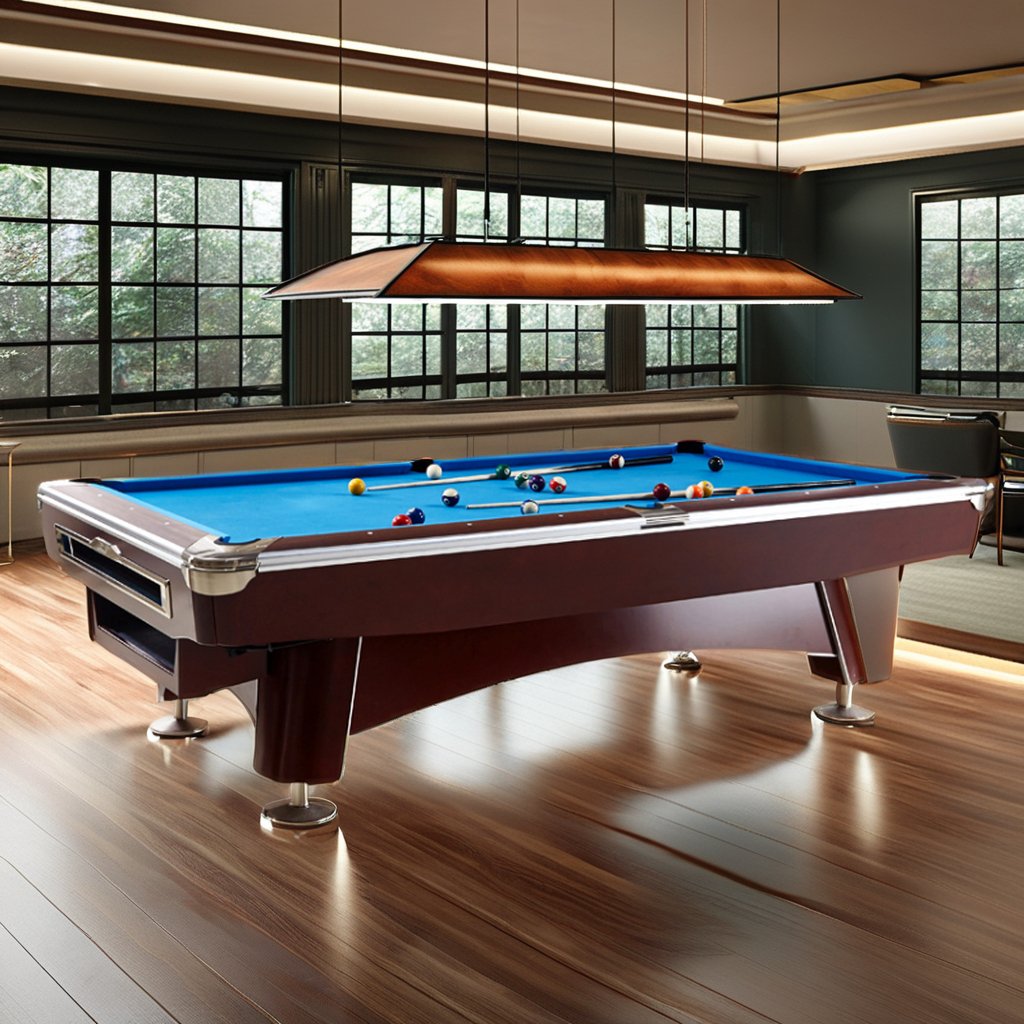 Factory Commercial Use American Style Snooker Tables 9ft 8ft 7ft Slate Bed Pool Tables with Wood Legs