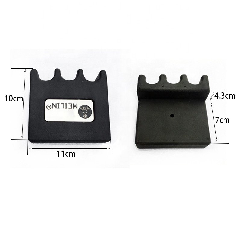 Popular Black Billiard Snooker Pool Cue Claw Rest Holder Rack 3Holes