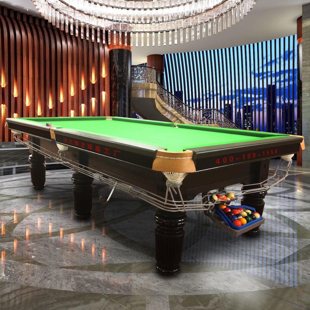 Wholesale professional solid wood cushion English billiard table 8ft snooker table for sale