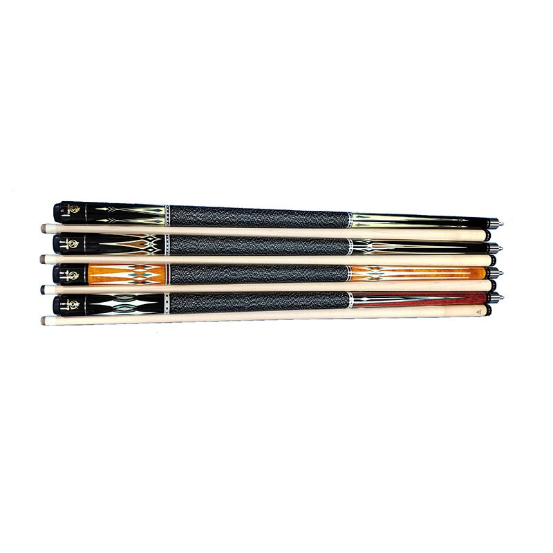 New Arrival Wholesale Price Multi Colors Billiard 1/2-PC Center Joint Maple Wood Pool Cue Sticks 12MM-13MM Tips For Sale