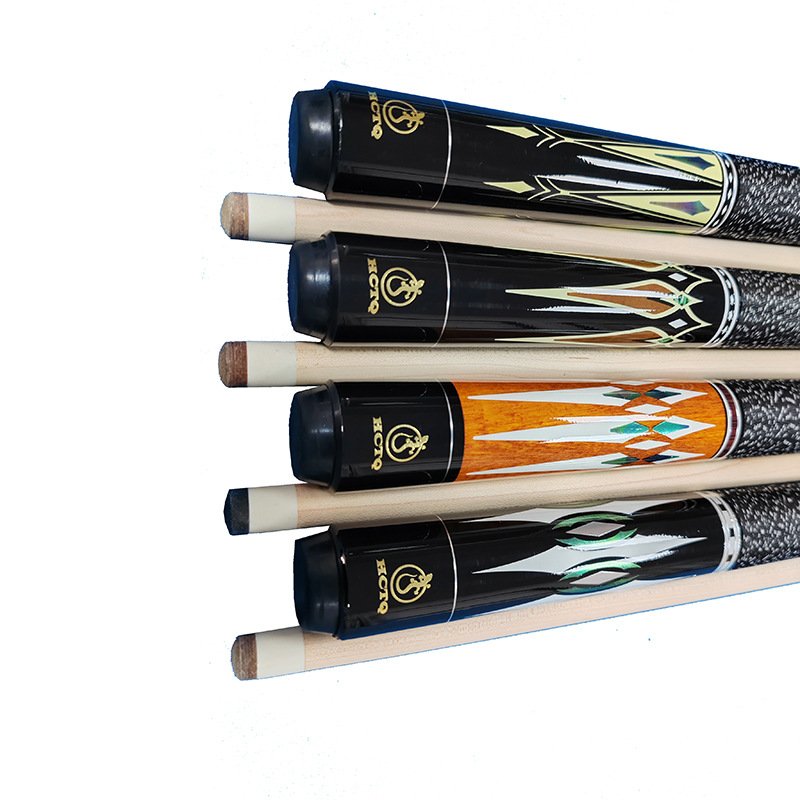 New Arrival Wholesale Price Multi Colors Billiard 1/2-PC Center Joint Maple Wood Pool Cue Sticks 12MM-13MM Tips For Sale