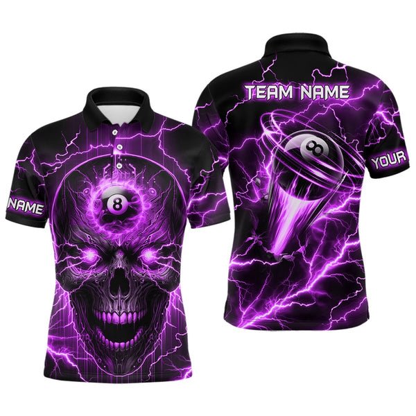 Custom Quick Dry Sublimation Mens Polo Billiards Shirt 100% Polyester High Quality Snooker Cue Billiard Polo Shirt