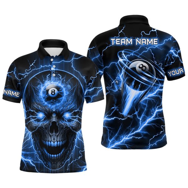 Custom Quick Dry Sublimation Mens Polo Billiards Shirt 100% Polyester High Quality Snooker Cue Billiard Polo Shirt
