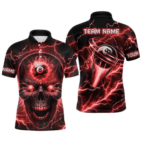 Custom Quick Dry Sublimation Mens Polo Billiards Shirt 100% Polyester High Quality Snooker Cue Billiard Polo Shirt