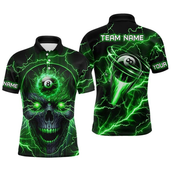 Custom Quick Dry Sublimation Mens Polo Billiards Shirt 100% Polyester High Quality Snooker Cue Billiard Polo Shirt