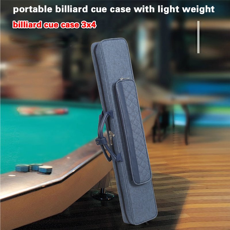 Custom Soft Snooker & Billiard Cue Carrying Case with Shoulder Strap Waterproof Pool Cue Bag
