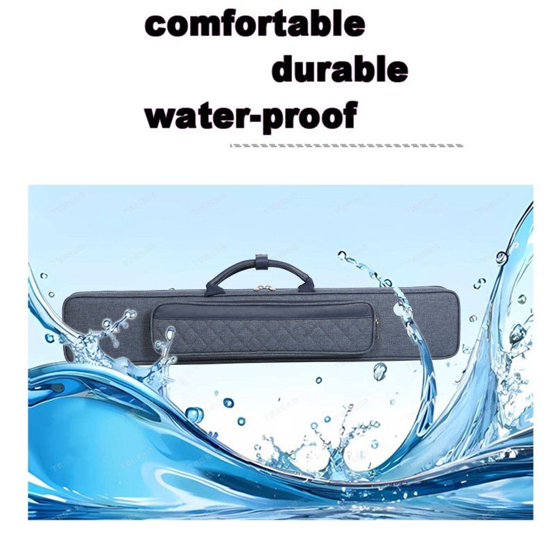 Custom Soft Snooker & Billiard Cue Carrying Case with Shoulder Strap Waterproof Pool Cue Bag