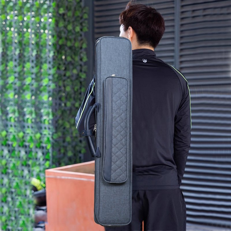 Custom Soft Snooker & Billiard Cue Carrying Case with Shoulder Strap Waterproof Pool Cue Bag