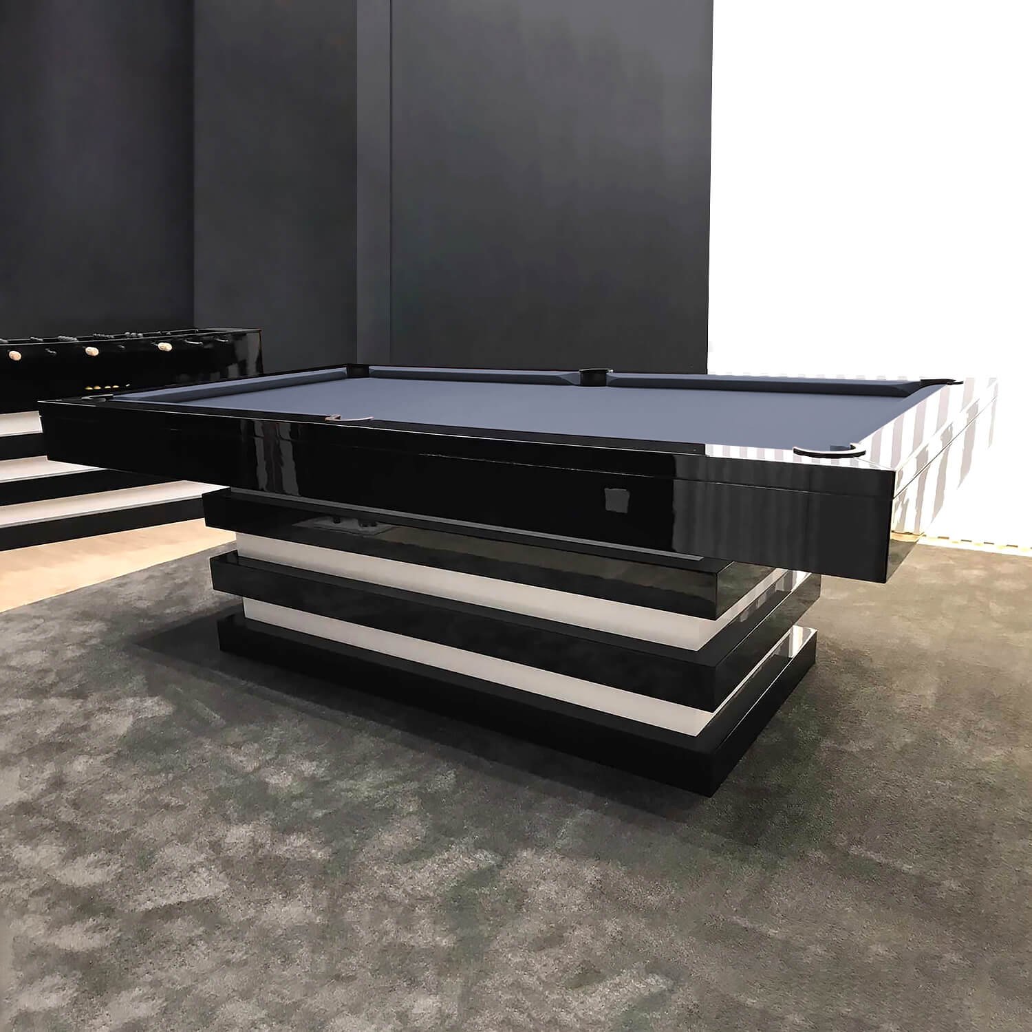 Xingsheng 2024 new design snooker table, 15 year factory modern luxury style slate billiards table