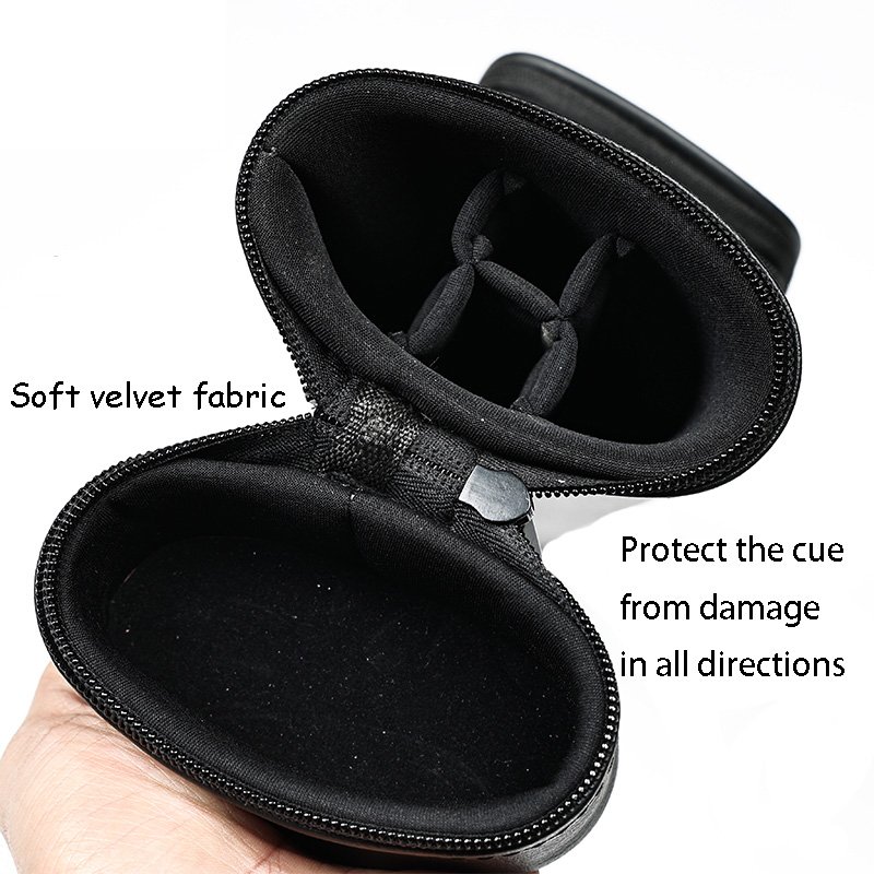 In Stock Snooker & Billiard Stick Case PU Billiard Cue Bag 1/2 Wooden Pool Cue Case Black Bag for Billiard Cue