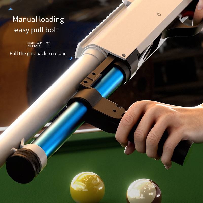 KOUYIKOU 2024 NEW MODEL fun Gun pool cue board game competition game puzzle educational toy Snooker gun toy for adult and kid