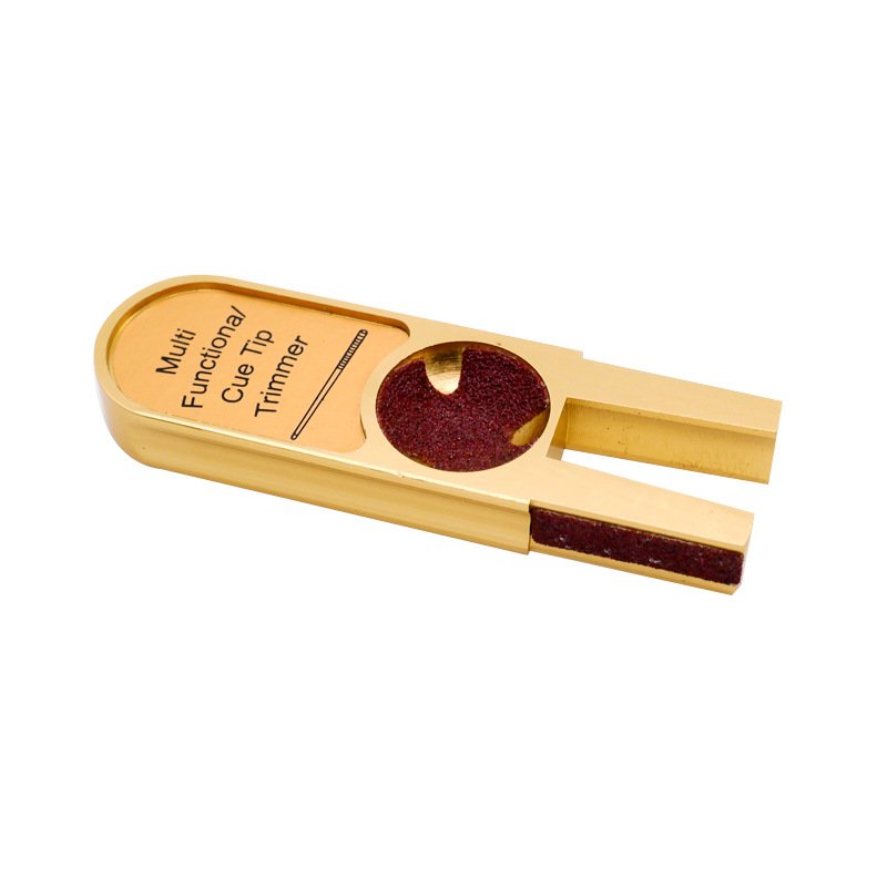 Billiards Pool Cue Tip Tool Cue Tip Shaper Scuffer Burnisher Multi Functional Metal Cue Tip Sander Trimmer