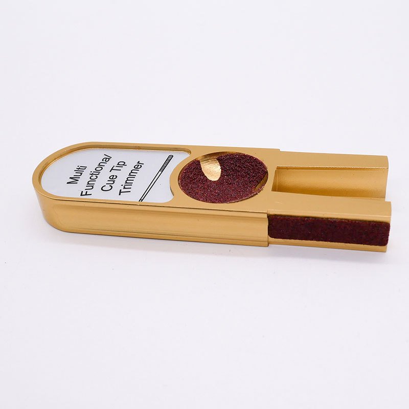 Billiards Pool Cue Tip Tool Cue Tip Shaper Scuffer Burnisher Multi Functional Metal Cue Tip Sander Trimmer