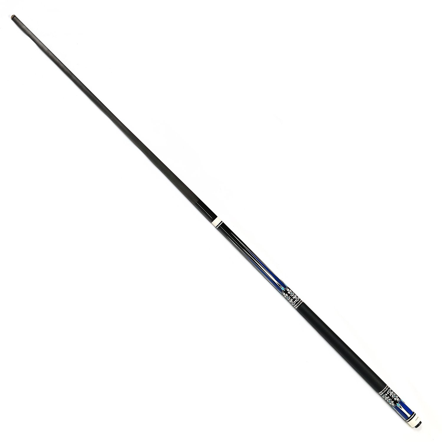 Economical High Quality Handmade 1/2-pc Carbon Fiber Forearm Leather Hand Grip Pool Billiard Cue 147cm/58nch with 12.5mm Tips