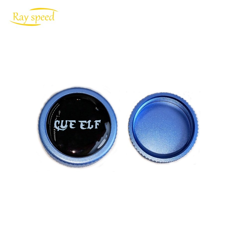 Rayspeed Pool Cue Chalk Holder-Portable Round Cue Chalk Holder for Billiard Cue Billiard Snooker Accessory Non-magnetic