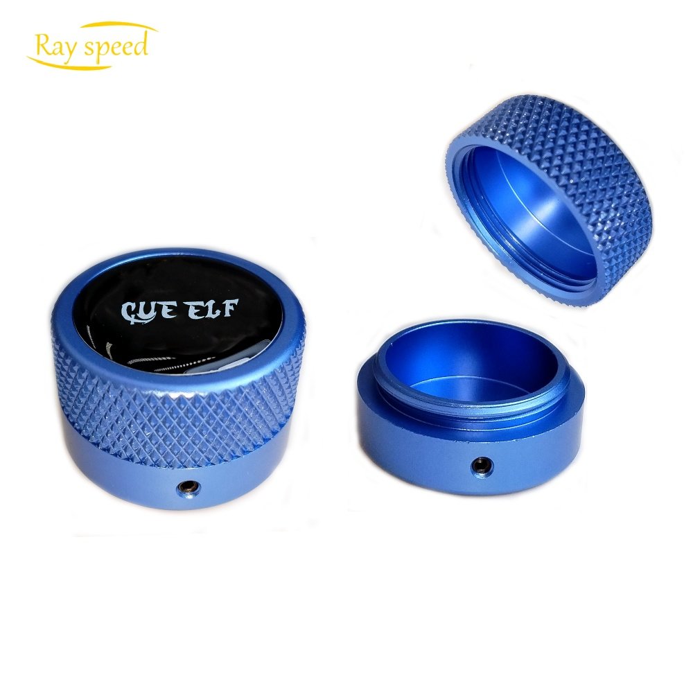 Rayspeed Pool Cue Chalk Holder-Portable Round Cue Chalk Holder for Billiard Cue Billiard Snooker Accessory Non-magnetic