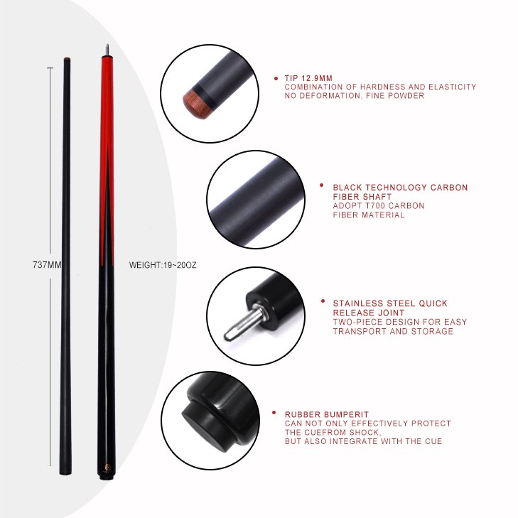 New Design Carbon Fiber Cue Snooker And Billiard Sticks Pool Sticks Cues Billiard