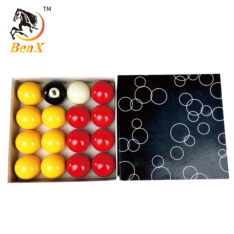 Benxiao Billiard Casino Pool Balls Yellow&Red balls 48mm B grade customize