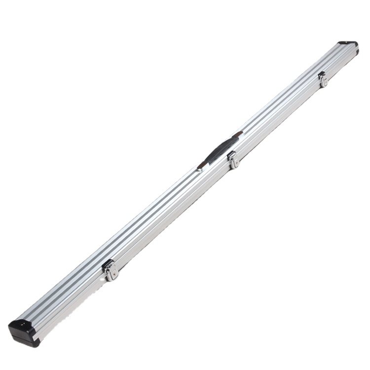 Snooker Cue Case, Aluminium Alloy 3/4 2 slots Snooker Pool Cue Box Snooker and American Eight or Nine Ball Cue Case