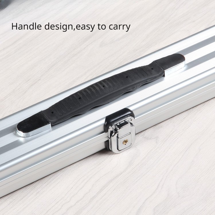 Snooker Cue Case, Aluminium Alloy 3/4 2 slots Snooker Pool Cue Box Snooker and American Eight or Nine Ball Cue Case