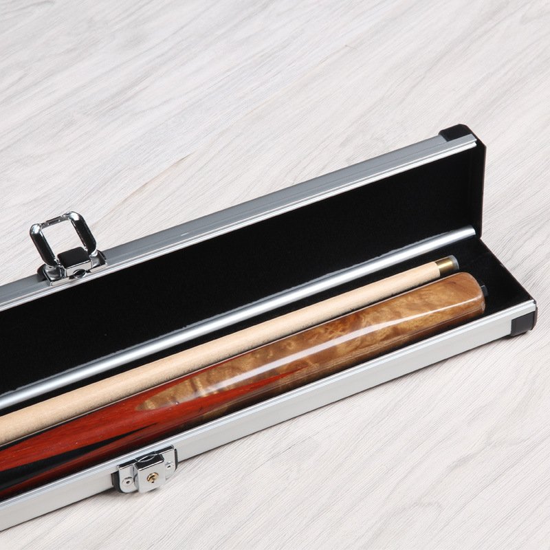 Snooker Cue Case, Aluminium Alloy 3/4 2 slots Snooker Pool Cue Box Snooker and American Eight or Nine Ball Cue Case