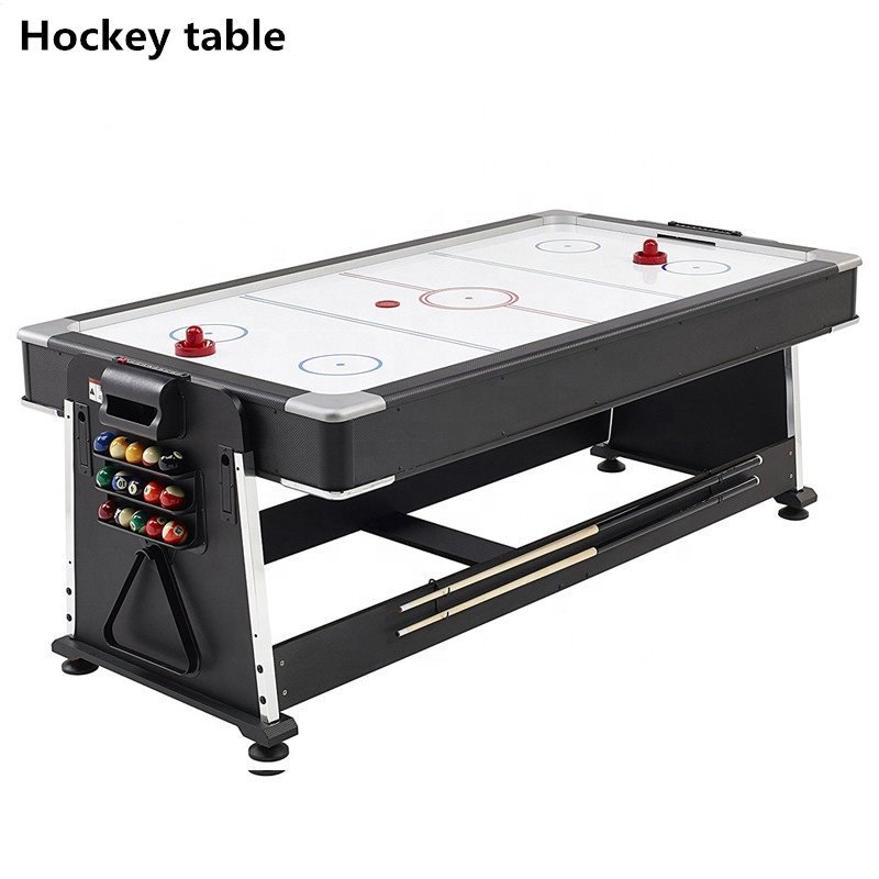 Multi Game Snooker Billiard Tables Pool Factory Price Rotatable 4 in 1 Combo Pool Table Tennis