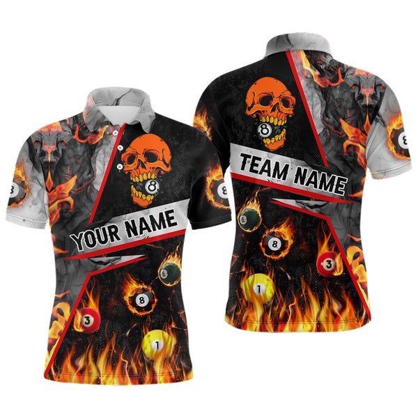 High quality Factory Wholesale 3d Sublimation Printing Custom Pool Team Men Jerseys Professional Billiards Polo Shirt