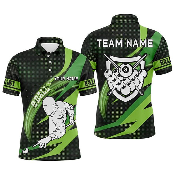 High quality Factory Wholesale 3d Sublimation Printing Custom Pool Team Men Jerseys Professional Billiards Polo Shirt