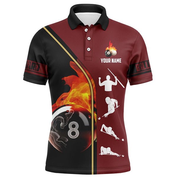 High quality Factory Wholesale 3d Sublimation Printing Custom Pool Team Men Jerseys Professional Billiards Polo Shirt