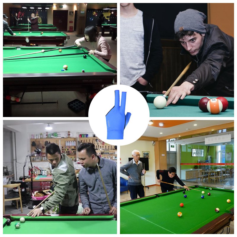 HBG 1076 hot selling elastic breathable snooker gloves with discounted prices and fast delivery billiards gloves