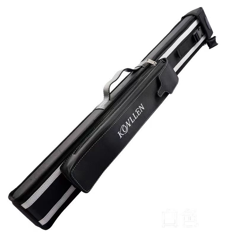 KONLLEN High-End 82cm Leather Cue Case Bag for Billiard Carom 3 Holes 1 Butt 2 Shafts Durable Snooker Rod Box Accessories