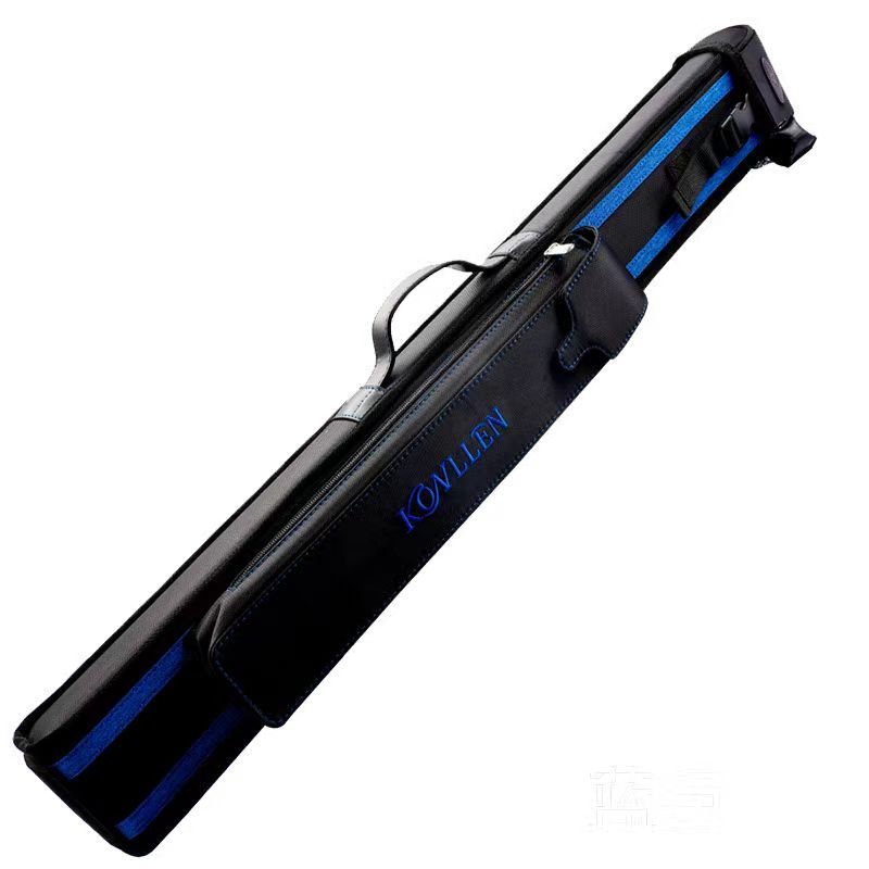 KONLLEN High-End 82cm Leather Cue Case Bag for Billiard Carom 3 Holes 1 Butt 2 Shafts Durable Snooker Rod Box Accessories