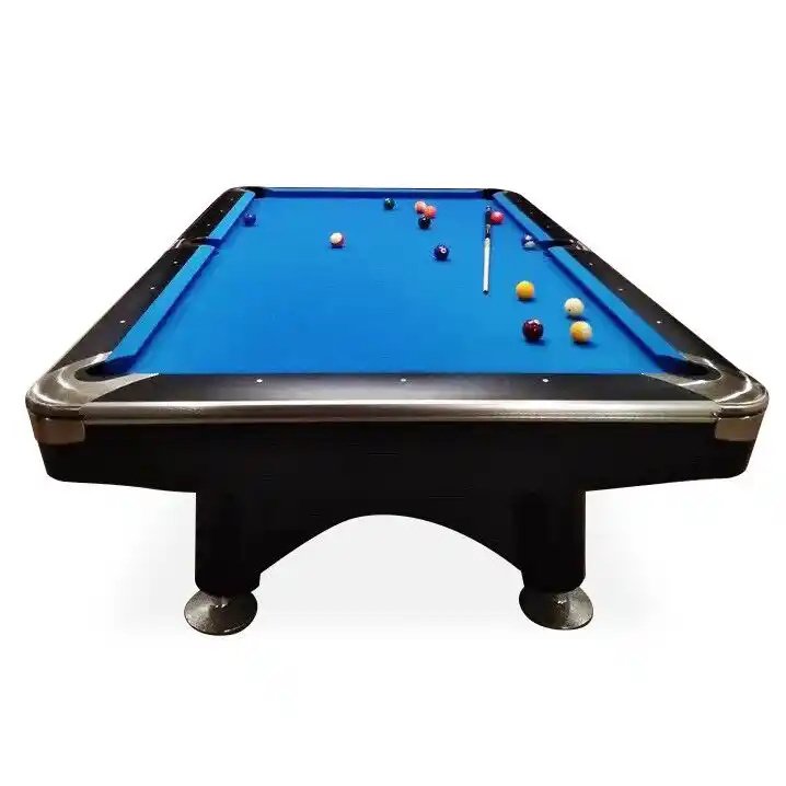 Most Popular 6FT MDF Snooker Pool Billiard Table Custom Size Modern Style Green Cloth Rubber Cushions Wood Metal Legs Cues Sale