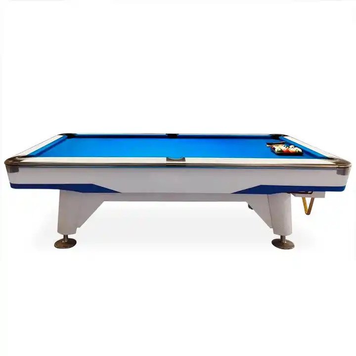 Most Popular 6FT MDF Snooker Pool Billiard Table Custom Size Modern Style Green Cloth Rubber Cushions Wood Metal Legs Cues Sale