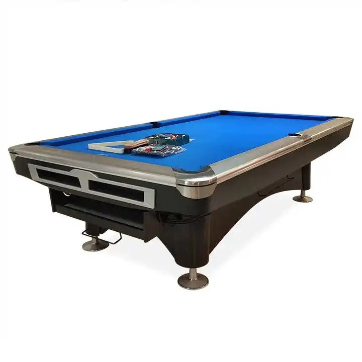 Most Popular 6FT MDF Snooker Pool Billiard Table Custom Size Modern Style Green Cloth Rubber Cushions Wood Metal Legs Cues Sale
