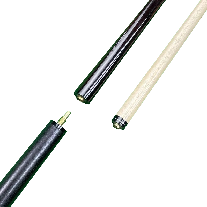 142cm Punch and Jump Pool Cue 3-Part 14mm Snooker Cue 56inches with Carbon Fiber Butt Sleeve