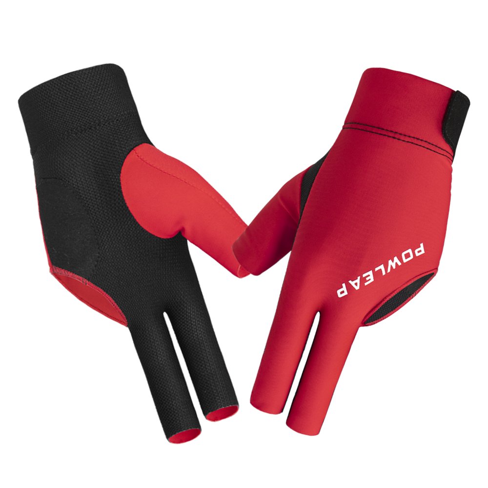 Elasticity Mesh Vented Anti-Wrinkle Three Finger Billiards Gloves Snooker Pool Cue Billiard Accessories