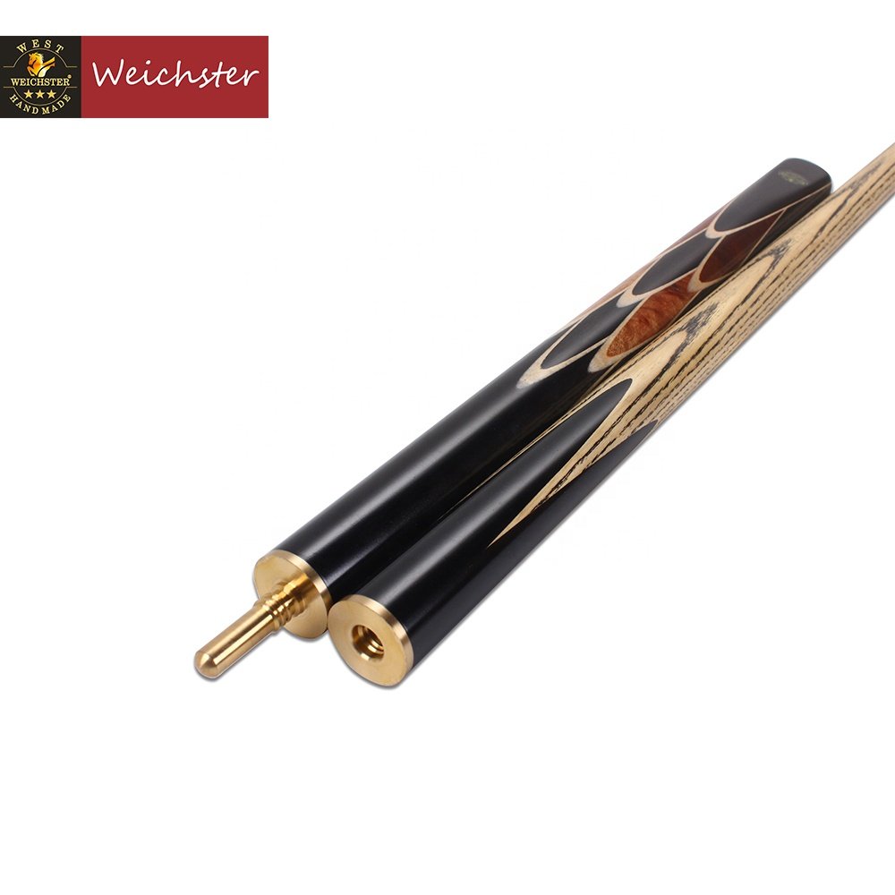 Weichster High Quality Handmade 24 spliced African Ebony Snooker Cue Stick