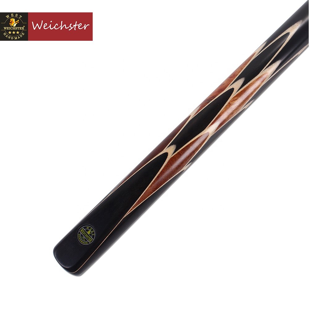 Weichster High Quality Handmade 24 spliced African Ebony Snooker Cue Stick