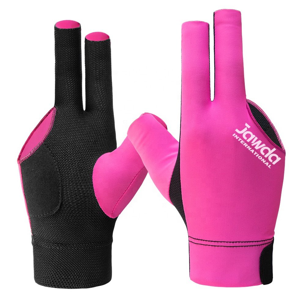 Men Women Fits Left and Right Hand Three Finger Gloves Anti Skid Pool Snooker Cue Glove Accessories